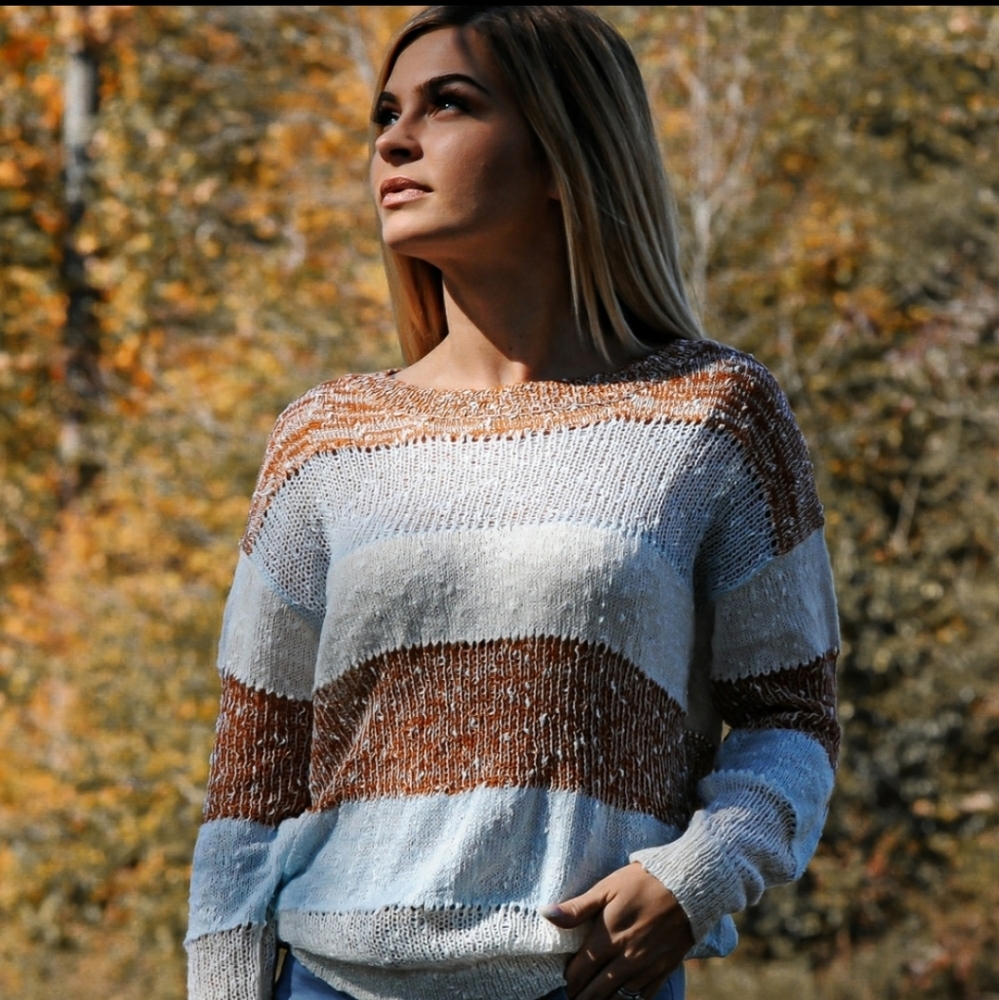 RELISTED Storia colorblock lightweight sweater - Picture 3 of 7